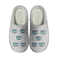 Thumbnail for Airbus A321P2F - Slippers - Cotton - Original Pattern - Light Gray