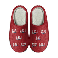 Thumbnail for Airbus A321P2F - Slippers - Cotton - Original Pattern - Red