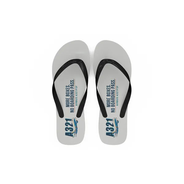 Airbus A321P2F - Slippers - Flip Flops - Cartoon - White
