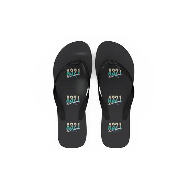 Airbus A321P2F - Slippers - Flip Flops - Original Pattern - Black