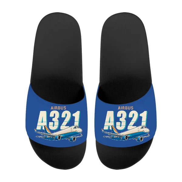 Airbus A321P2F - Slippers - Sport - Cartoon - Blue