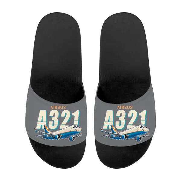 Airbus A321P2F - Slippers - Sport - Cartoon - Gray