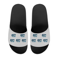 Thumbnail for Airbus A321P2F - Slippers - Sport - Cartoon Pattern - Light Gray