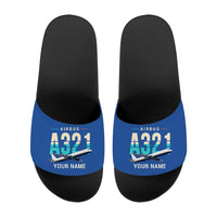 Thumbnail for Airbus A321P2F - Slippers - Sport - Original + Name - Blue