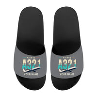 Thumbnail for Airbus A321P2F - Slippers - Sport - Original + Name - Gray