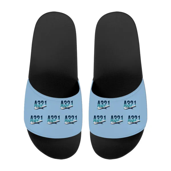 Airbus A321P2F - Slippers - Sport - Original Pattern - Light Blue