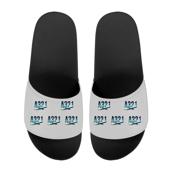 Airbus A321P2F - Slippers - Sport - Original Pattern - Light Gray