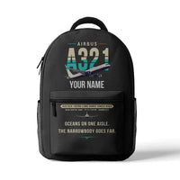 Thumbnail for Airbus A321XLR - 3D Backpack - Original + Name - Gray