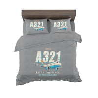 Thumbnail for Airbus A321XLR - Cartoon - Bedding Set - Gray