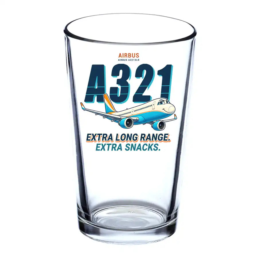 Airbus A321XLR - Cartoon - Beer & Water Glass