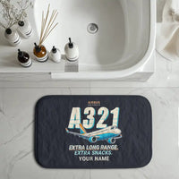 Thumbnail for Airbus A321XLR - Cartoon + Name - Bath Mat