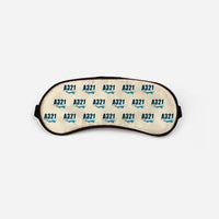 Thumbnail for Airbus A321XLR - Cartoon Pattern - Sleep Mask - Beige