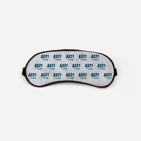 Thumbnail for Airbus A321XLR - Cartoon Pattern - Sleep Mask - Light Gray