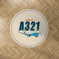 Thumbnail for Airbus A321XLR - Cartoon - Round Carpet - Beige
