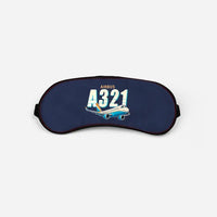 Thumbnail for Airbus A321XLR - Cartoon - Sleep Mask - Navy Blue