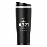 Thumbnail for Airbus A321XLR - Heritage - Stainless Steel (No Holder) - Black