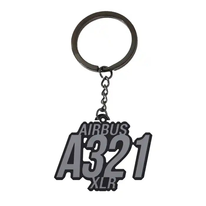 Airbus A321XLR - Hollow Key Chain - Tag - Black