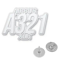 Thumbnail for Airbus A321XLR - Hollow Pin - Tag - Silver