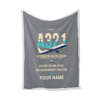 Thumbnail for Airbus A321XLR - Original + Name - Blanket - Gray