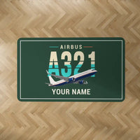 Thumbnail for Airbus A321XLR - Original + Name - Rectangle Carpet - Dark Green