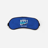 Thumbnail for Airbus A321XLR - Original + Name - Sleep Mask - Blue
