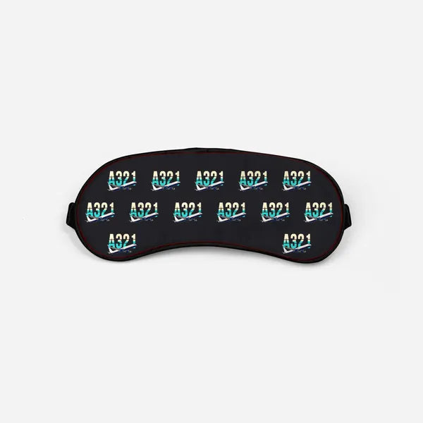 Airbus A321XLR - Original Pattern - Sleep Mask - Black