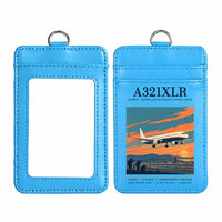 Thumbnail for Airbus A321XLR - Poster - ID Card Holder - Blue