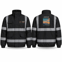 Thumbnail for Airbus A321XLR Reflective Winter Jackets - Poster - Black