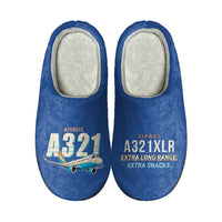 Thumbnail for Airbus A321XLR - Slippers - Cotton - Cartoon - Blue