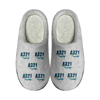 Thumbnail for Airbus A321XLR - Slippers - Cotton - Cartoon Pattern - Light Gray