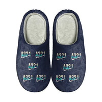 Thumbnail for Airbus A321XLR - Slippers - Cotton - Original Pattern - Navy Blue