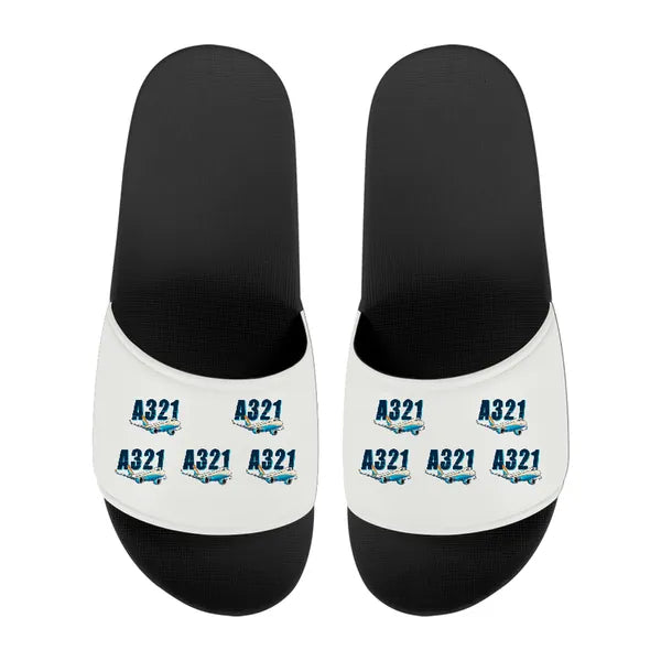 Airbus A321XLR - Slippers - Sport - Cartoon Pattern - White