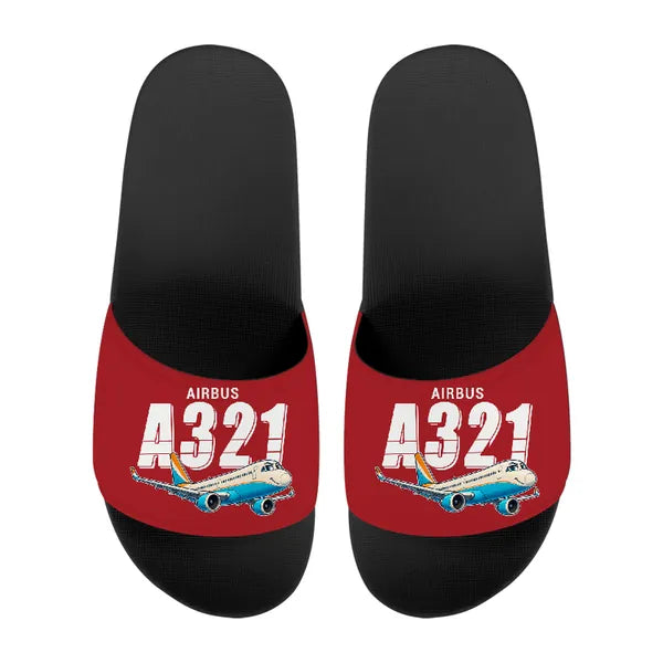 Airbus A321XLR - Slippers - Sport - Cartoon - Red