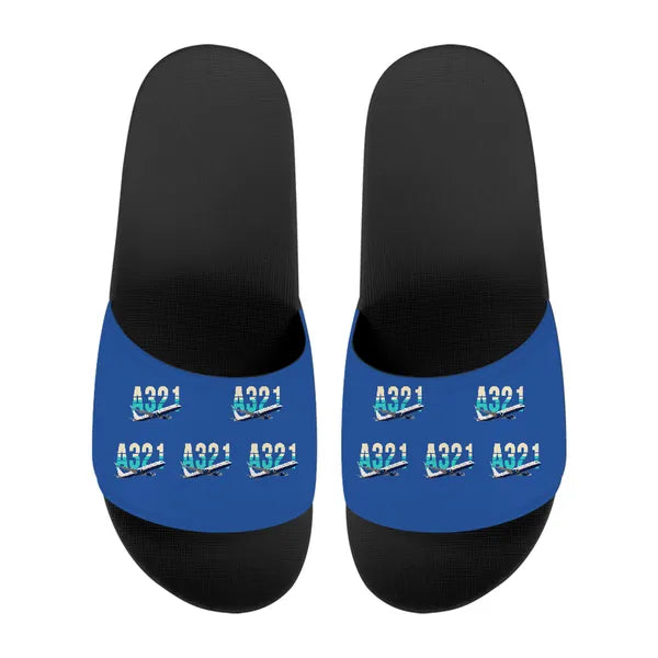 Airbus A321XLR - Slippers - Sport - Original Pattern - Blue