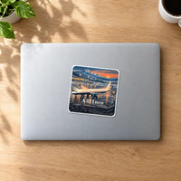 Thumbnail for Airbus A321neo - 3D - Square Sticker - MacBook