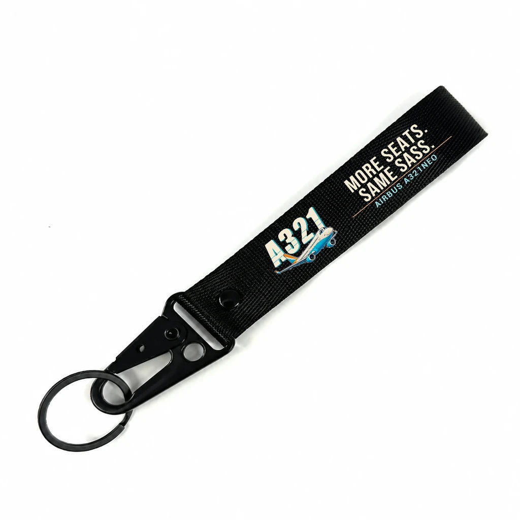 Airbus A321neo Hawk-Shaped Key Chains - Black - Cartoon