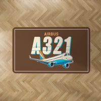 Thumbnail for Airbus A321neo - Cartoon - Rectangle Carpet - Brown