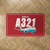 Thumbnail for Airbus A321neo - Cartoon - Rectangle Carpet - Red