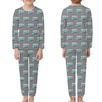 Thumbnail for Airbus A321neo - Children Pajamas - Original Pattern - Gray