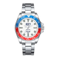 Thumbnail for Airbus A321neo - Classic - White + Name - Premium Diver - Blue and Red