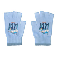 Thumbnail for Airbus A321neo - Gloves - Cut - Cartoon - Light Blue