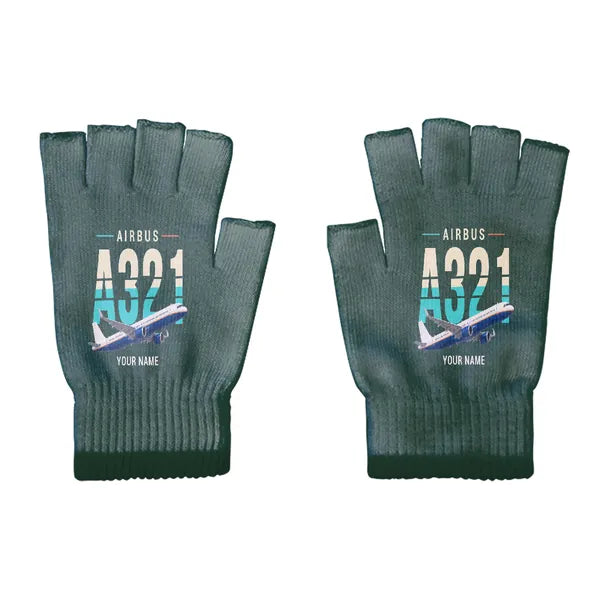 Airbus A321neo - Gloves - Cut - Original + Name - Dark Green