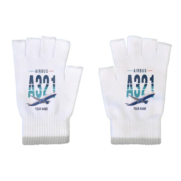 Airbus A321neo - Gloves - Cut - Original + Name - White