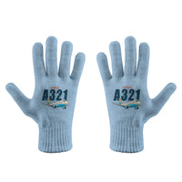 Thumbnail for Airbus A321neo - Gloves - Full - Cartoon - Light Blue