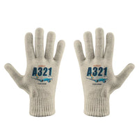 Thumbnail for Airbus A321neo - Gloves - Full - Cartoon + Name - Beige