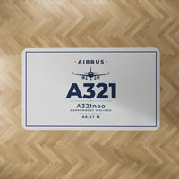Thumbnail for Airbus A321neo - Heritage - Rectangle Carpet - Light Gray
