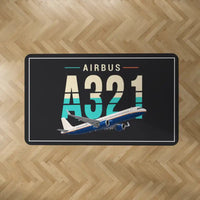 Thumbnail for Airbus A321neo - Original - Rectangle Carpet - Black