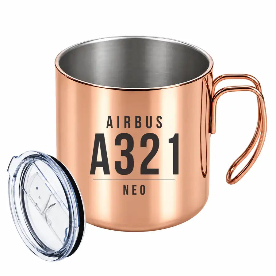 Airbus A321neo - Portable Mug - Tag - Copper