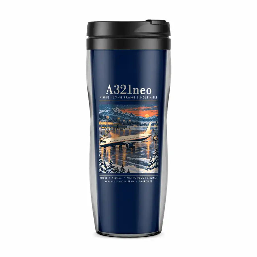 Airbus A321neo - Poster - Plastic (No Holder) - Dark Blue