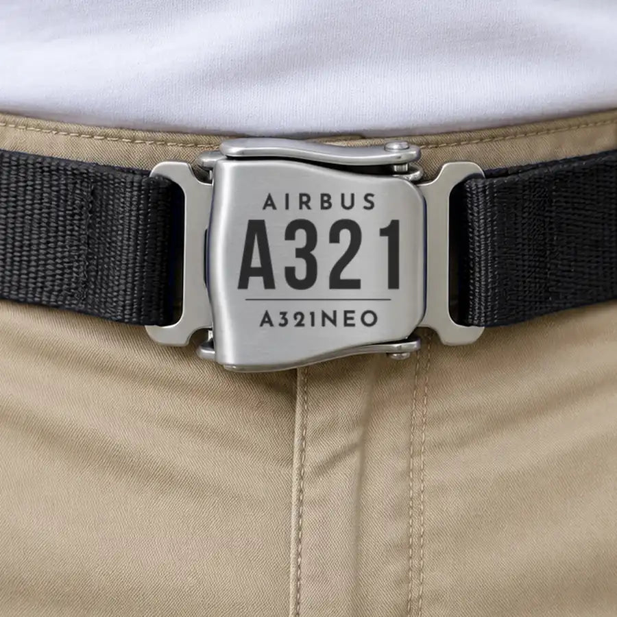 Airbus A321neo - Seat Belt - Tag - Black